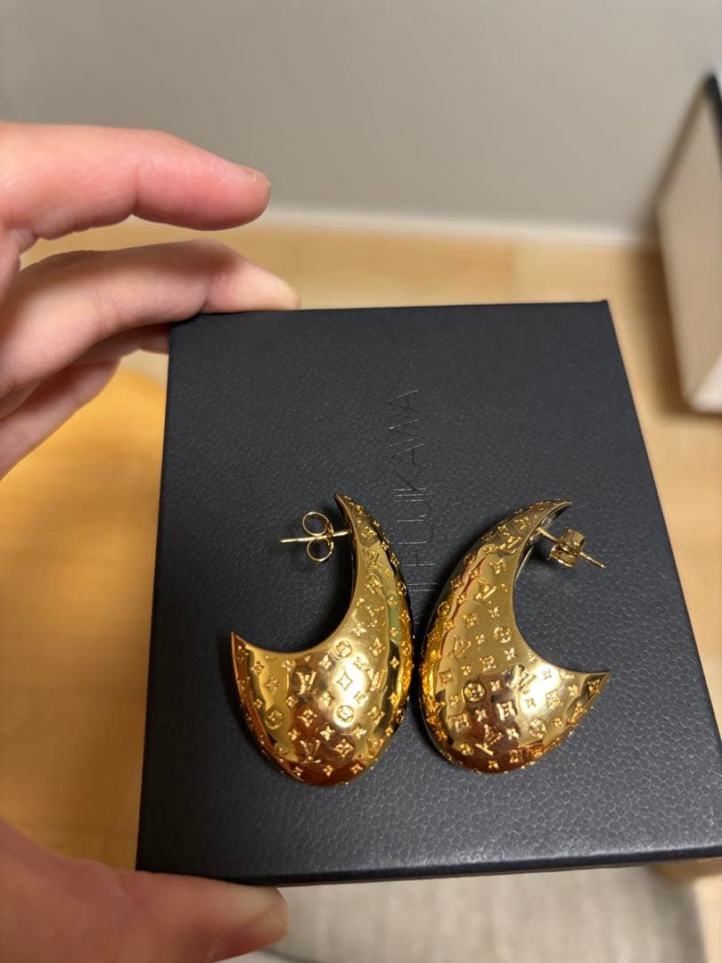 ルイヴィトン　LOUIS VUITTON　ピアス　ナノモノグラム