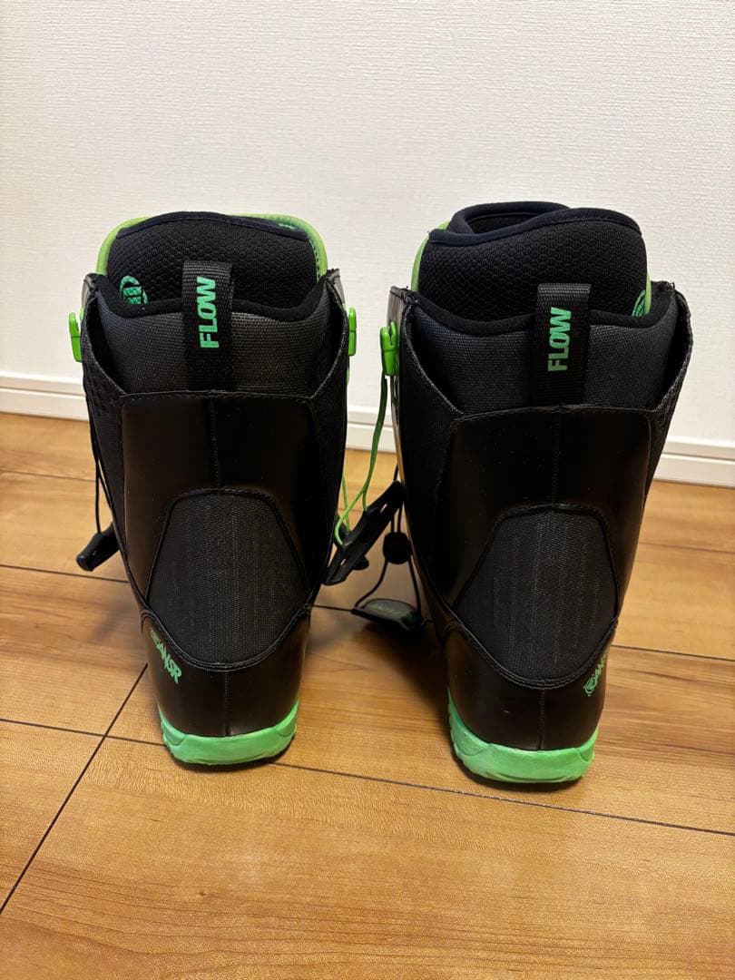 FLOW スノーボードブーツ ブラック/グリーン