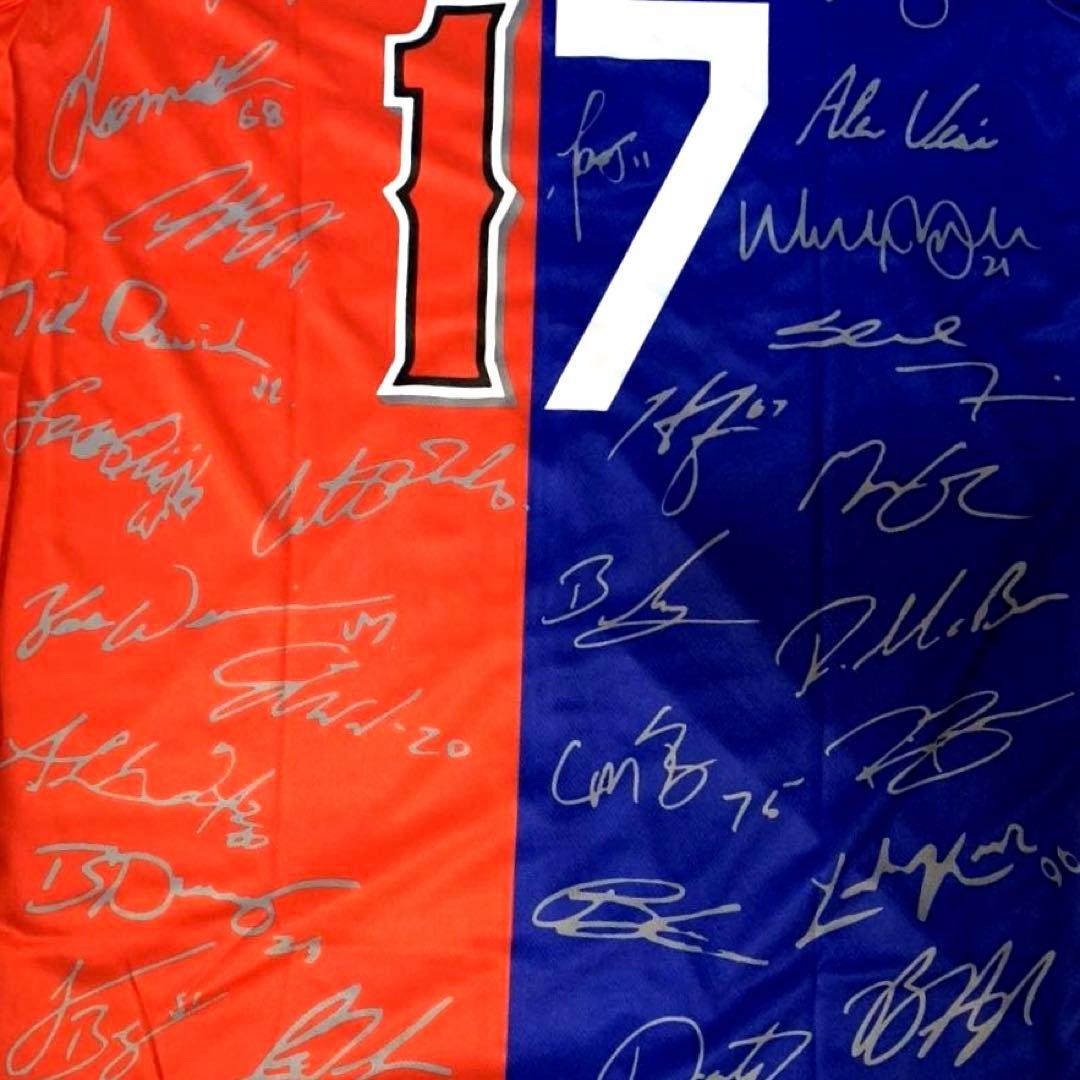 大谷翔平　エンゼルスドジャース　フルメンバーサイン付ミックスユニフォーム　非売品