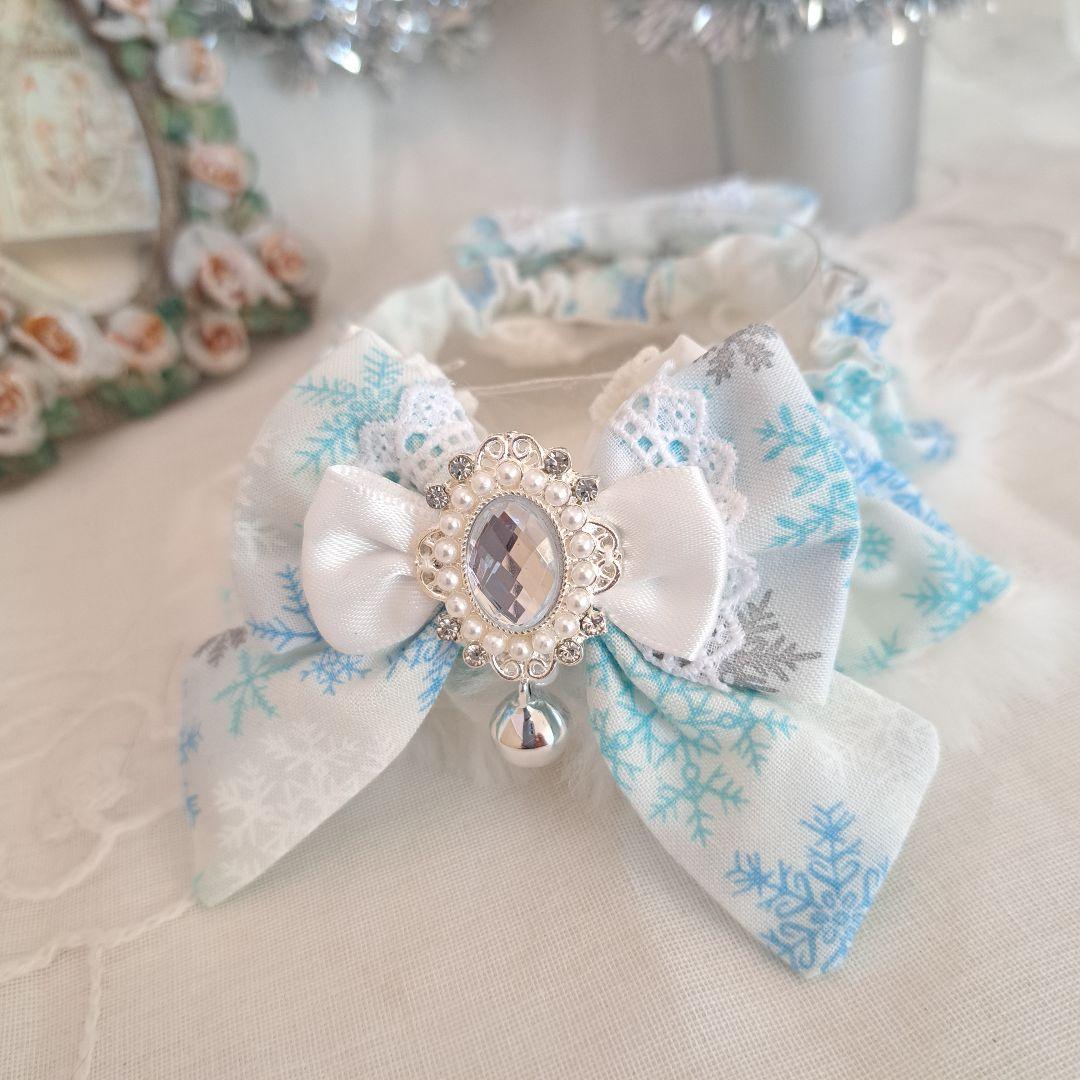 短毛シュシュ、スノーフレーク(ホワイト)わんちゃん猫ちゃん用