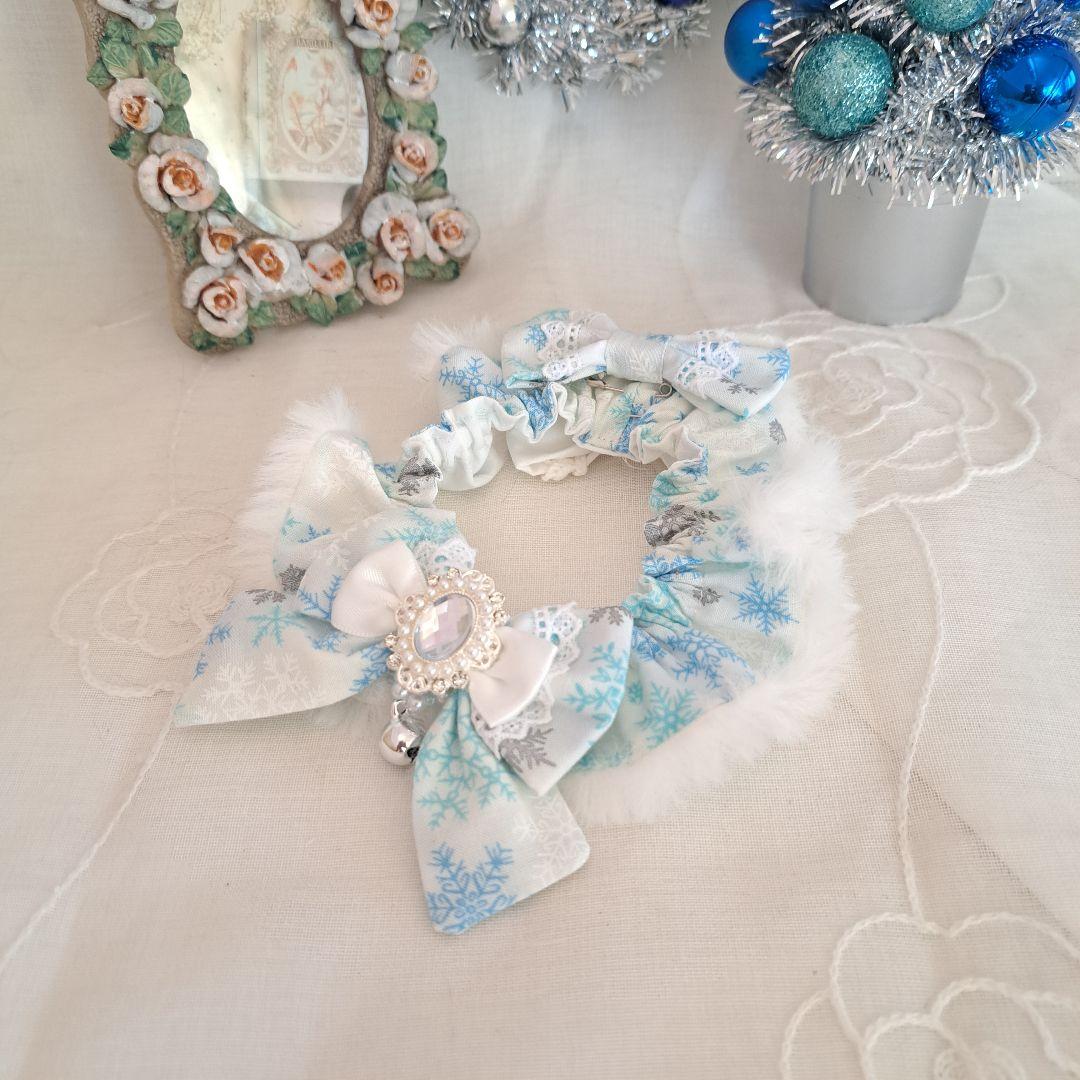 短毛シュシュ、スノーフレーク(ホワイト)わんちゃん猫ちゃん用