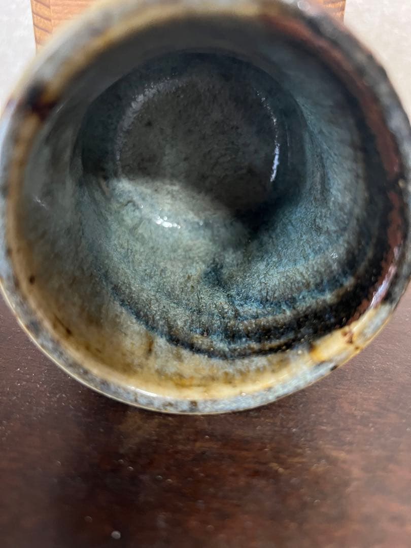 上田恒次の練り上げの湯呑み