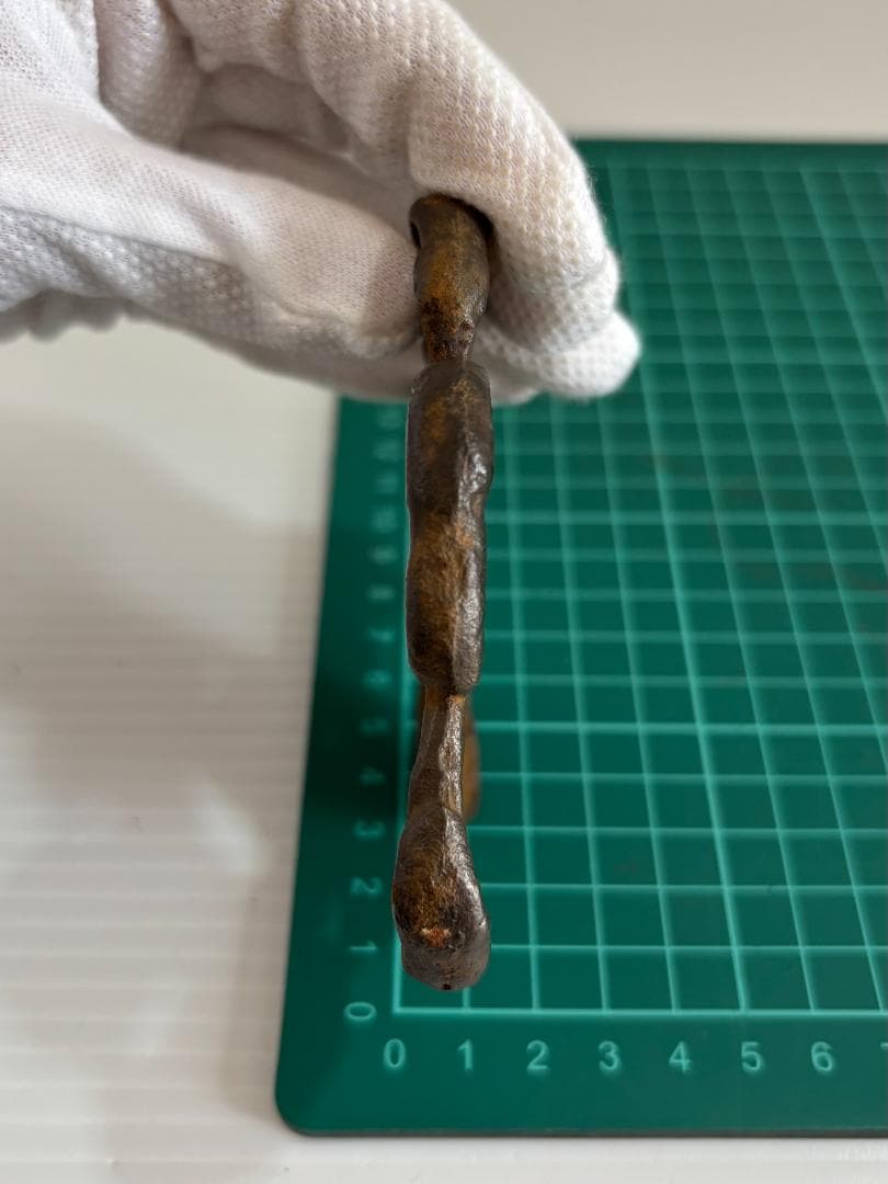 鍔(つば)　鉄製　日本刀　土佐国住 明珍宗利　江戸時代　アンティーク