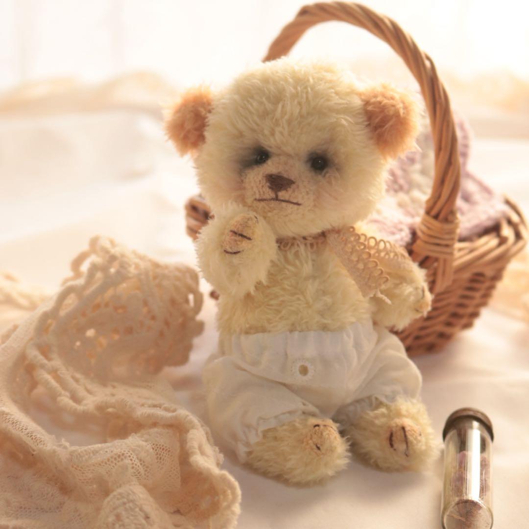 テディベア　ミニベア　くま　ぬいぐるみ　ドールのお友達　作家　アーティストベア