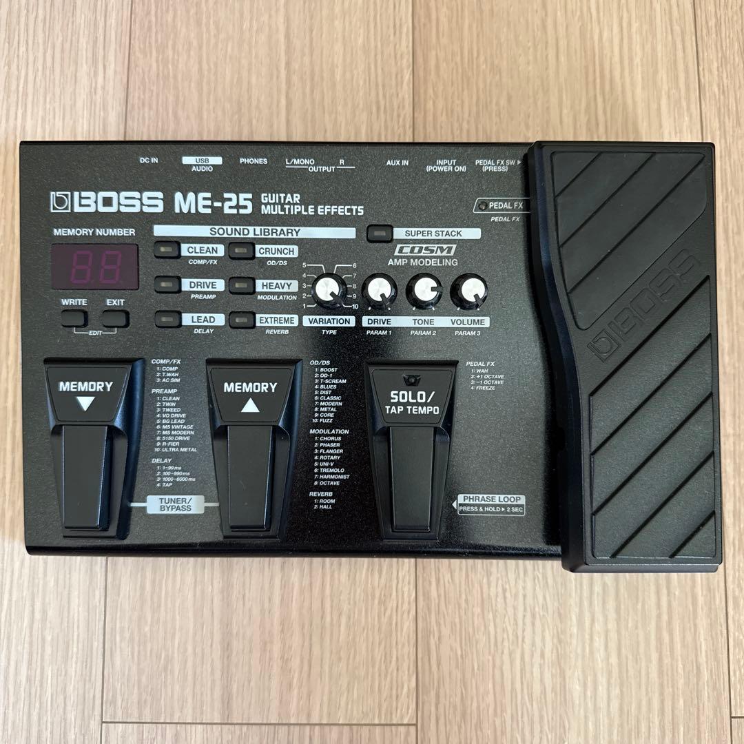 BOSS ME-25 ギターエフェクター AC付属