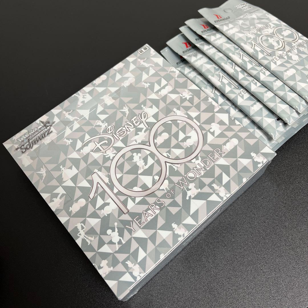 ディズニー 100 1box シュリンク付き ヴァイスシュヴァルツ ５パック付