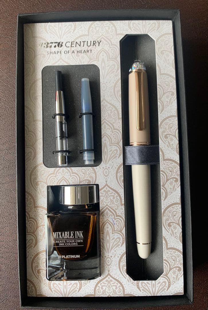 プラチナ #3776 センチュリー シェイプオブハート チャイラテ F