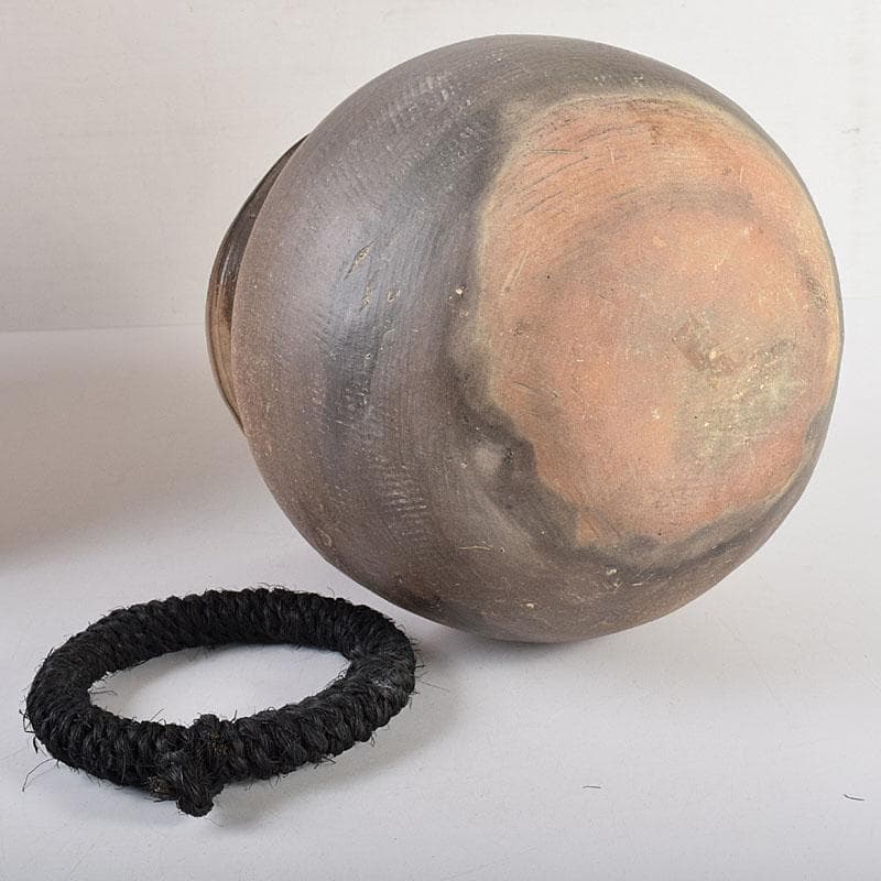 朝鮮美術　須恵器　新羅土器　壺　壺敷・時代箱付　V　R8018C