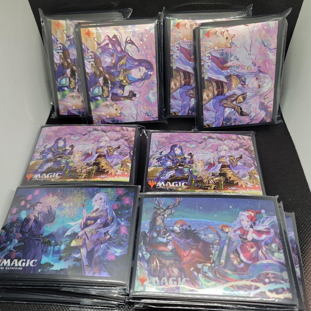 MTG 放浪皇スリーブ5種コンプセット 放浪皇のお花見 クリスマス 夏休み