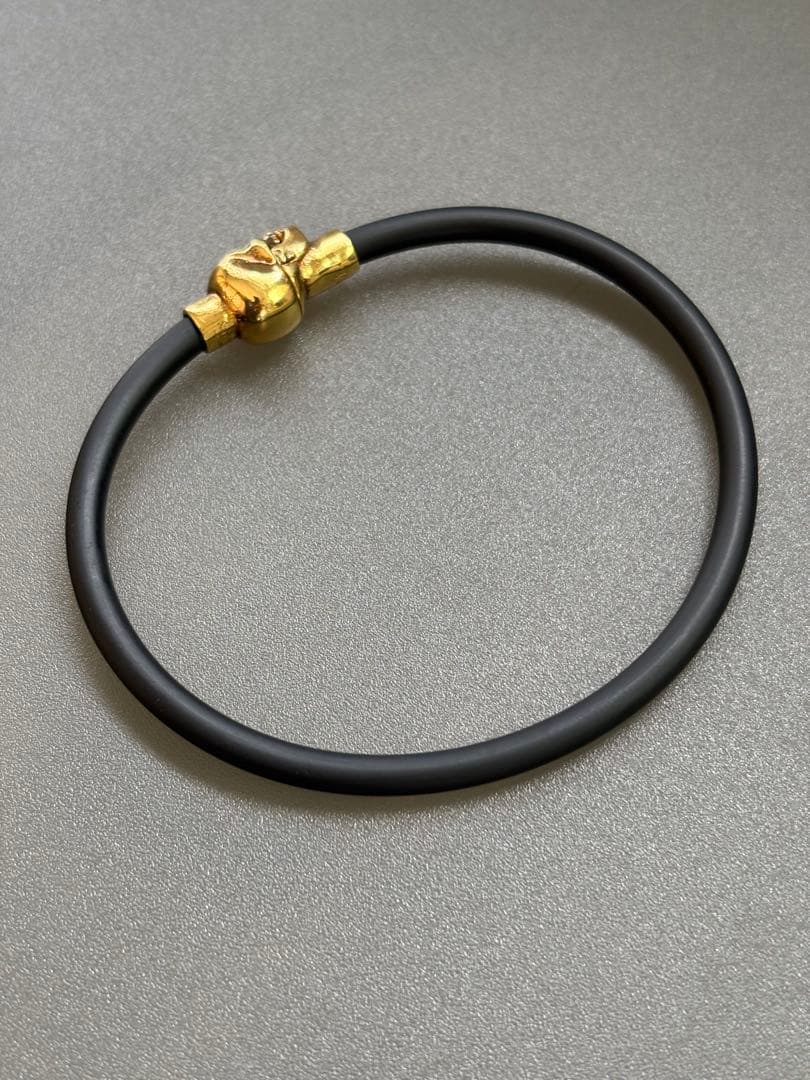 アクセサリー ALEXANDER MCQUEEN RUBBERCORDSKULLNo.503