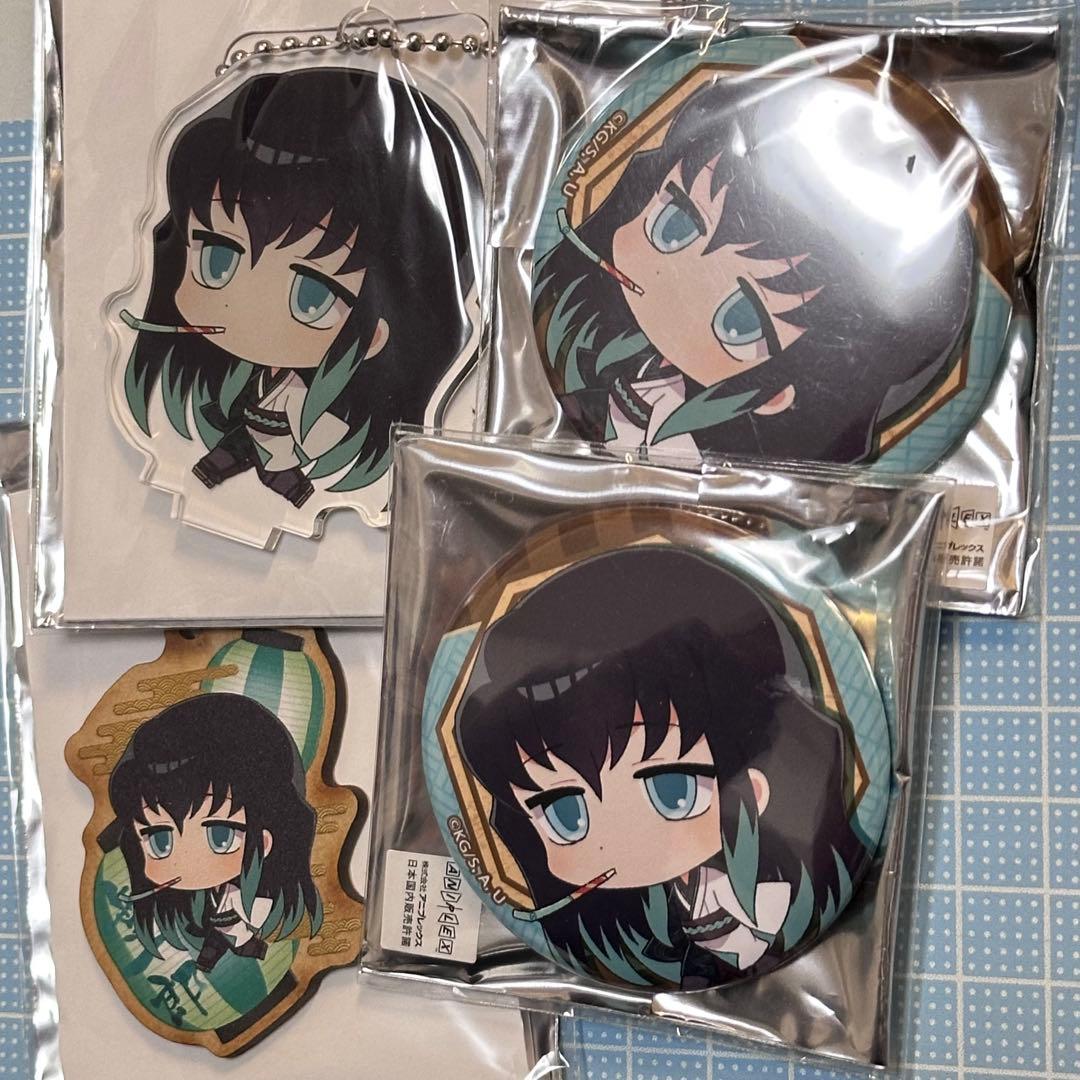 鬼滅の刃　時透無一郎　SEGA セガコラボカフェ　缶バッジ　アクスタ　ストラップ