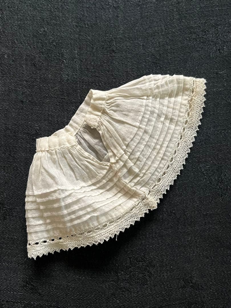 アンティークフランスフレンチビスクドール小さなドール用ドレスセットミニョネット