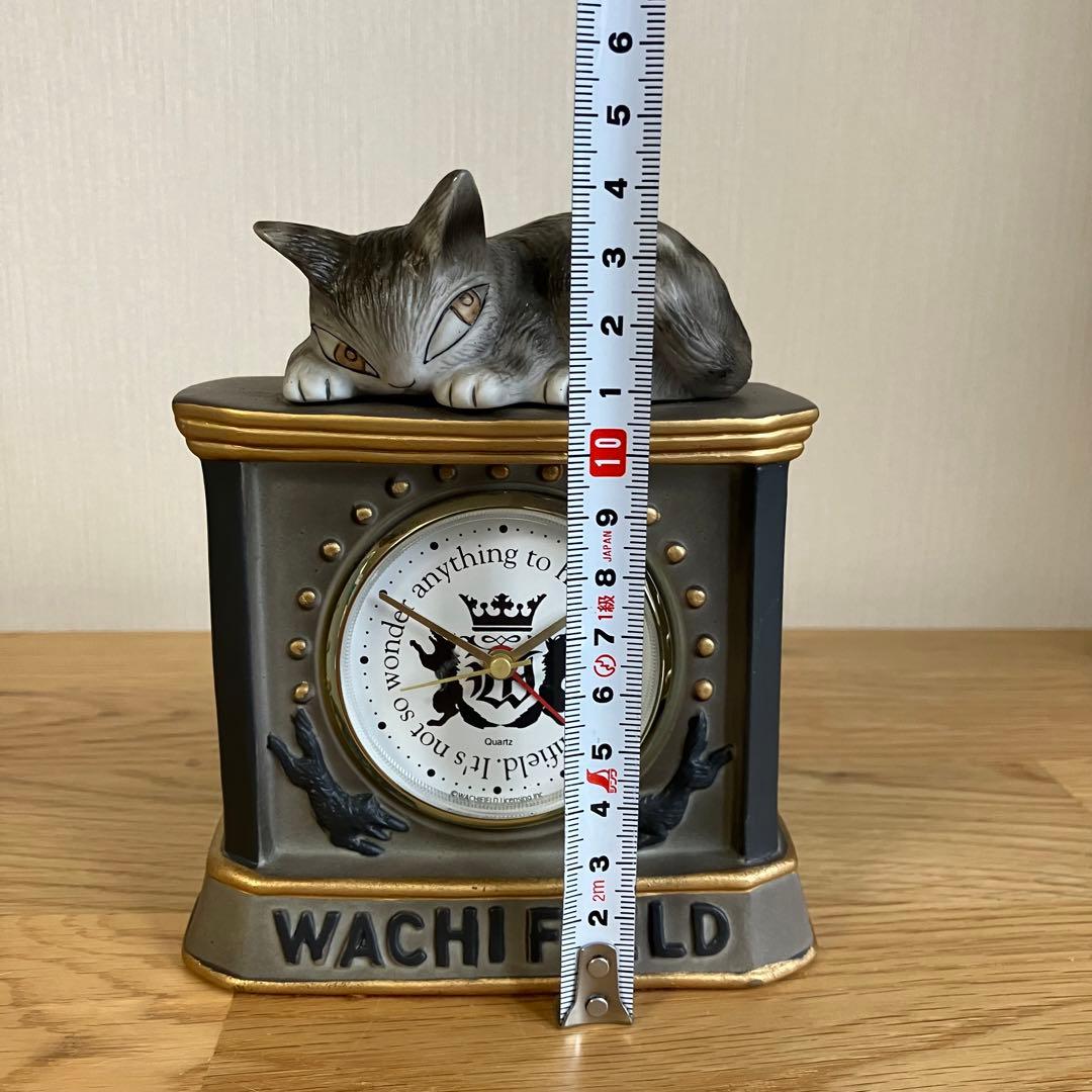 わちふぃーるど　ダヤン  陶器製　置き時計　グレー　目覚まし時計