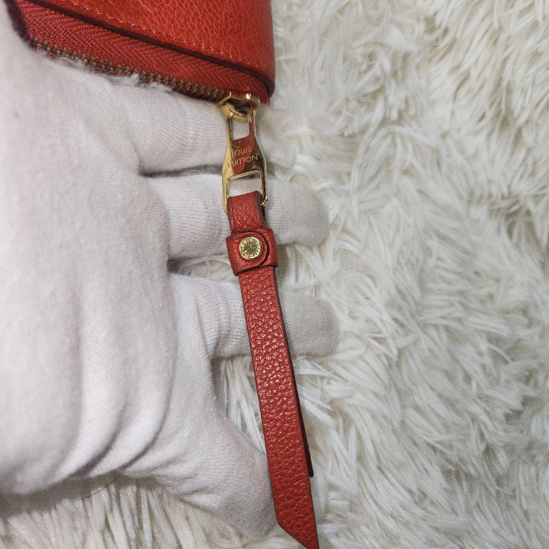 ルイヴィトン ポルトフォイユ スクレット モノグラム ジッピー M93432　赤