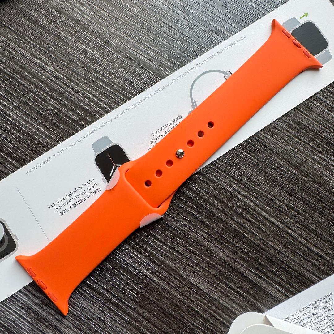 2806 未使用　Apple Watch エルメス　オレンジ　ラバー　シリコン
