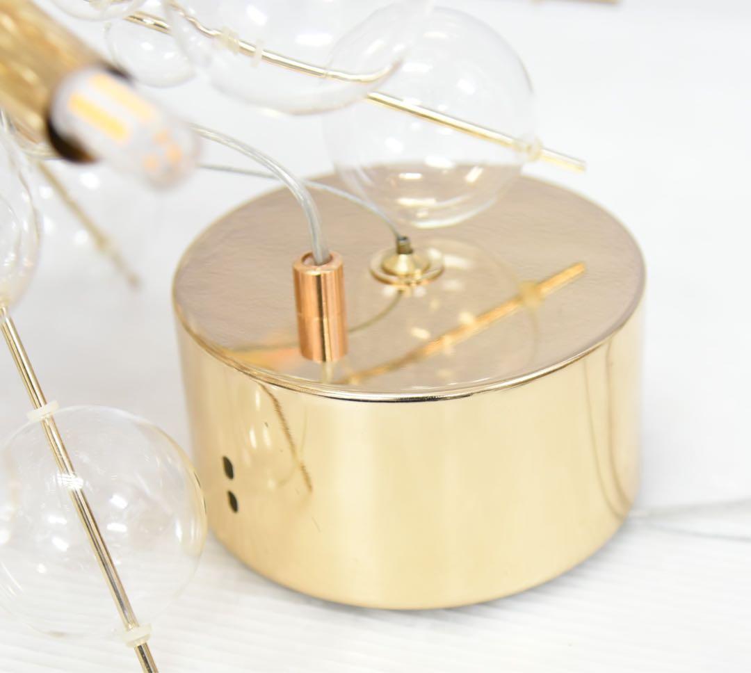 バブルシャンデリア ゴールド 6灯