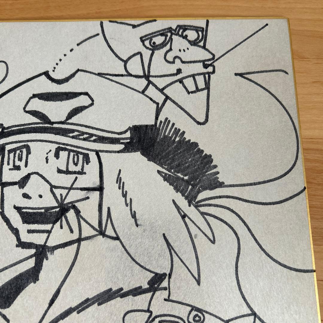 ヤッターマン　布川ゆうじ　直筆イラストサイン色紙