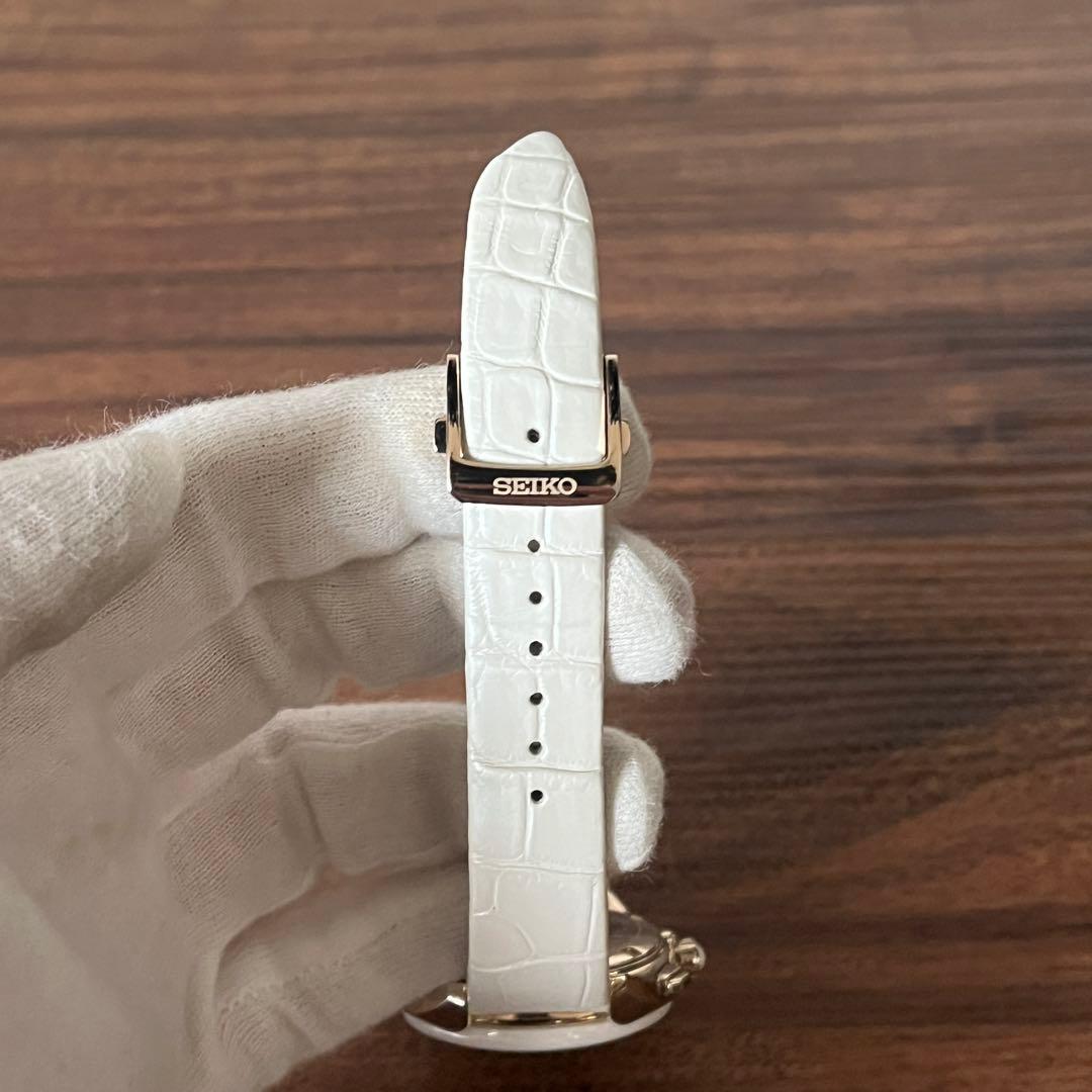 【未使用級！！】SEIKO アストロン シェル文字盤 レザーベルト ホワイト