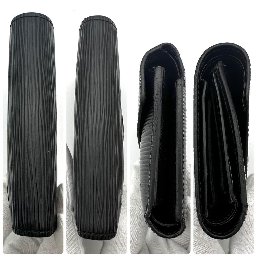 【極美品】ルイヴィトン エピ ポルトフォイユ ヴィクトリーヌ 黒 A756