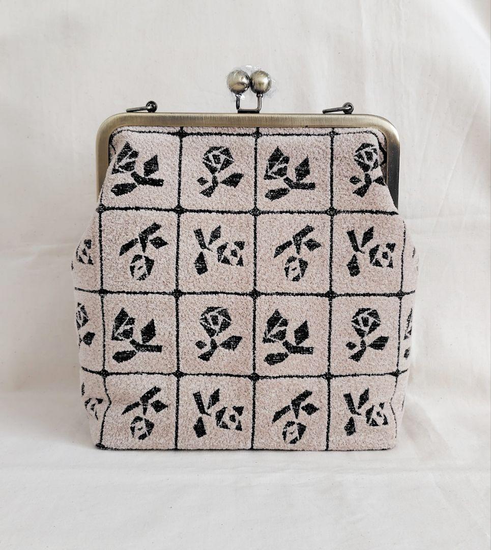 ミナペルホネン　Lulu（large）がま口　ショルダーバッグ