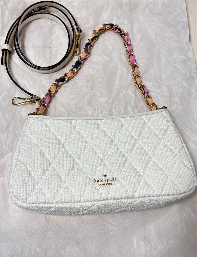 ※最終値下 【新品未使用】ケイトスペード ツイード 2WAYショルダーバッグ