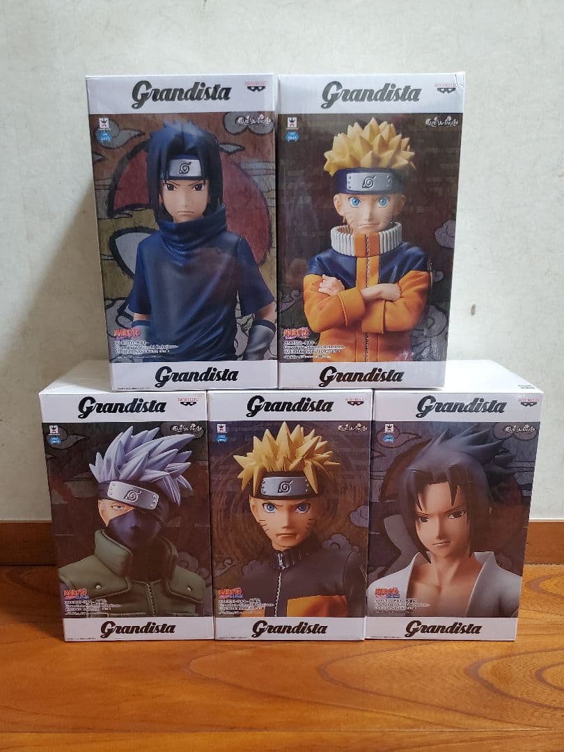 Grandista ナルト　カカシ　サスケ　5点セット　フィギュア
