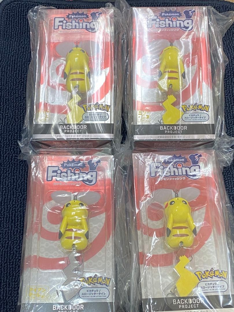 ポケモン ルアー ピカチュウ 4個セット キーホルダーにも