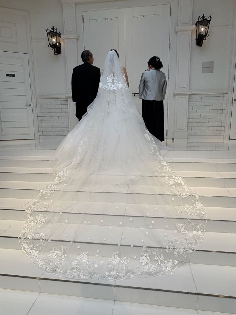 ウェディング　ベール ベールダウン可能 花嫁