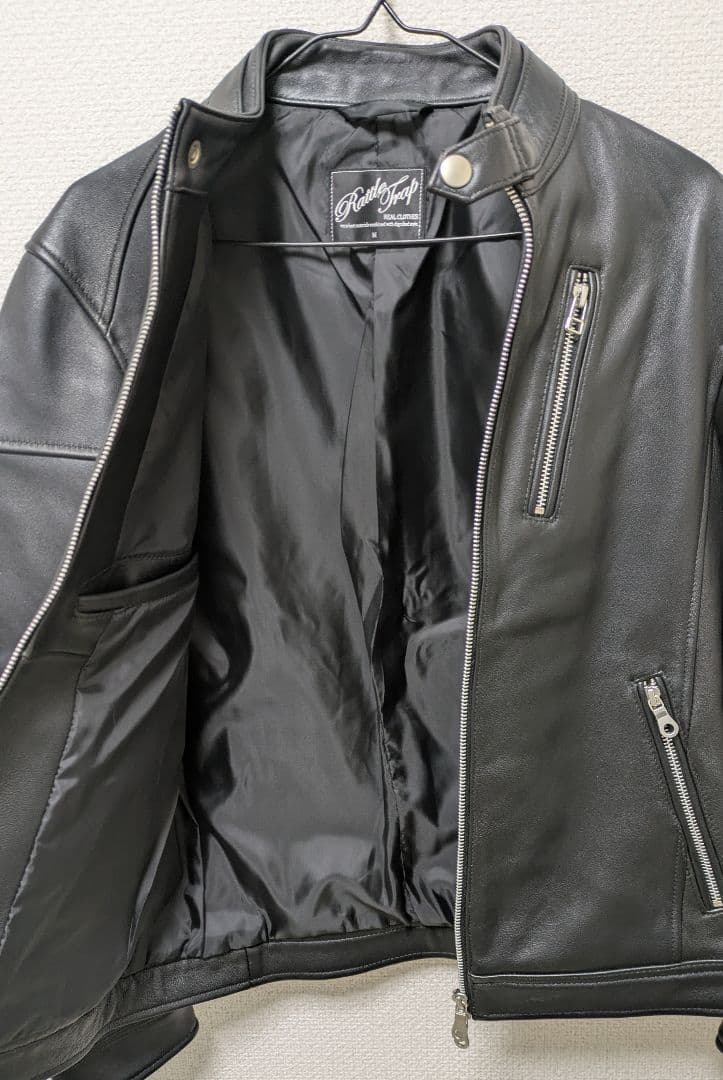 【美品】RATTLE-TRAP シングルライダース　レザージャケット　Mサイズ