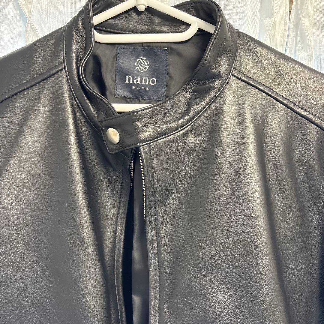 nano・universe レザージャケット 羊革