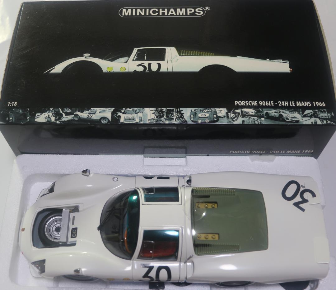 希少ミニチャンプス　ポルシェ９０６ロングボディー　１９６６ル・マン仕様　１／１８
