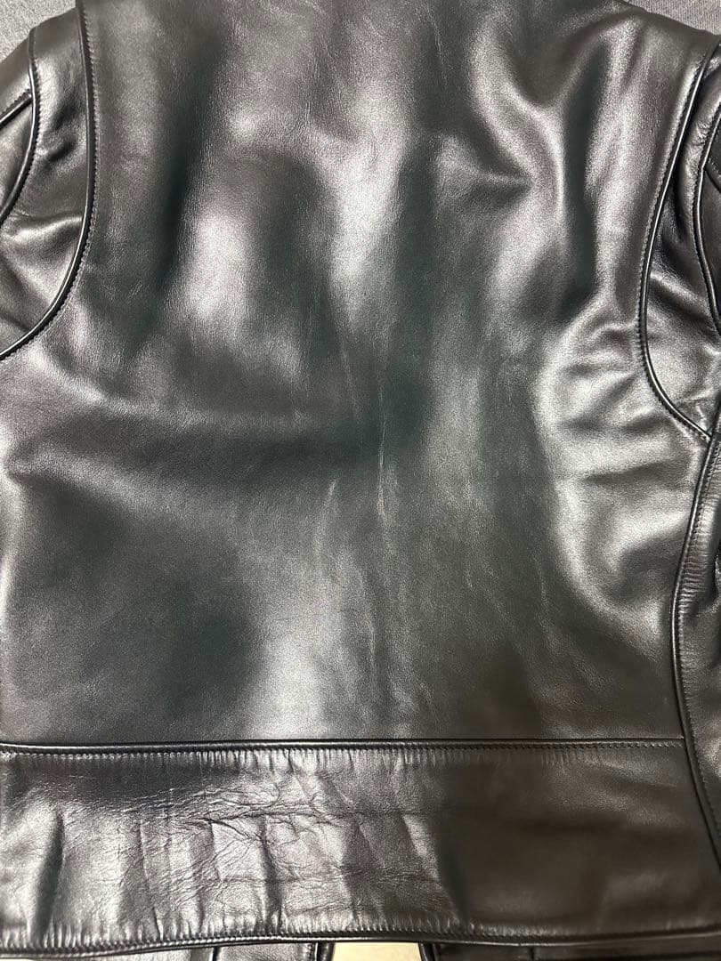 Schott シングルライダースジャケット 42 ブラック