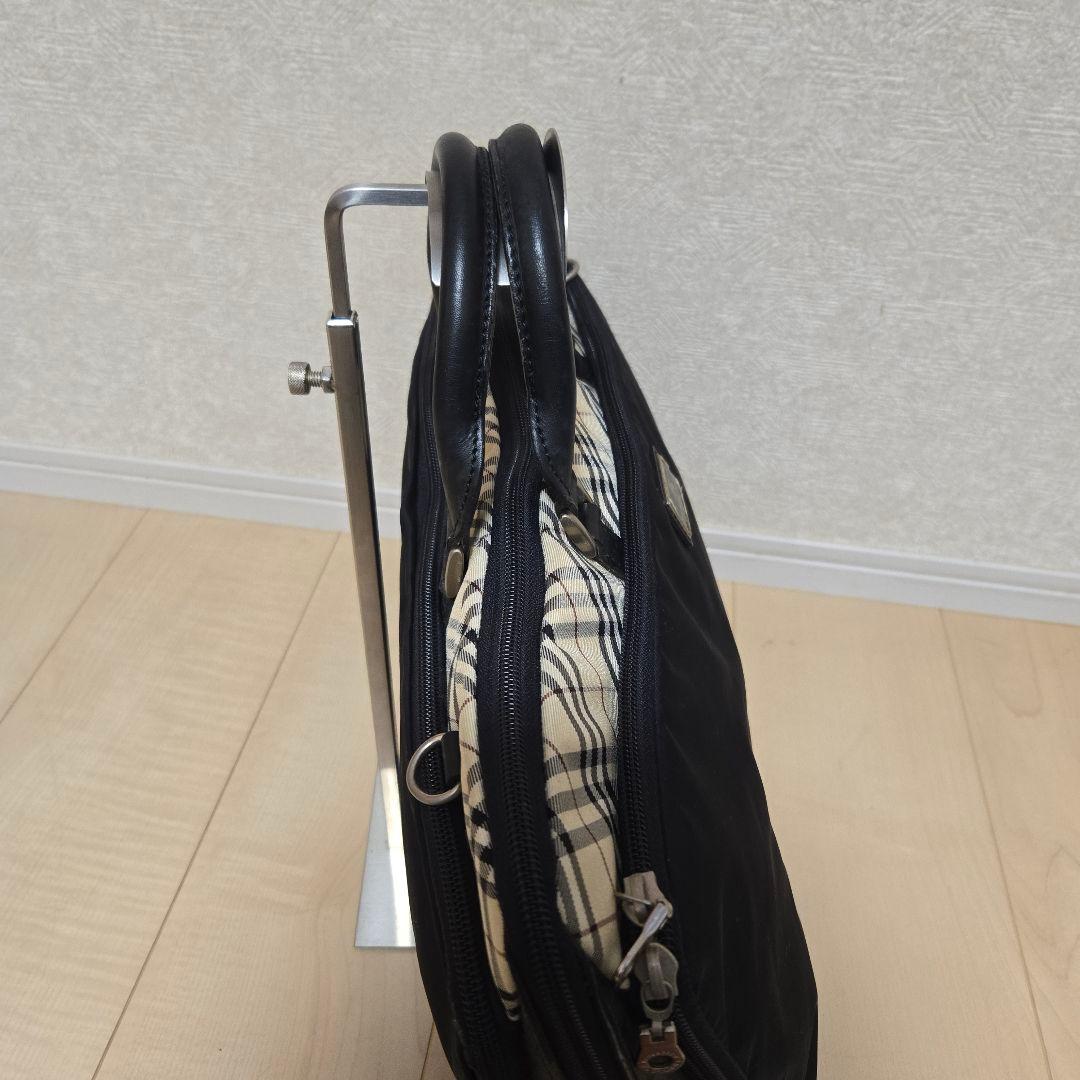 バーバリー ブリーフケース ノバチェック 本革 ナイロン 軽量