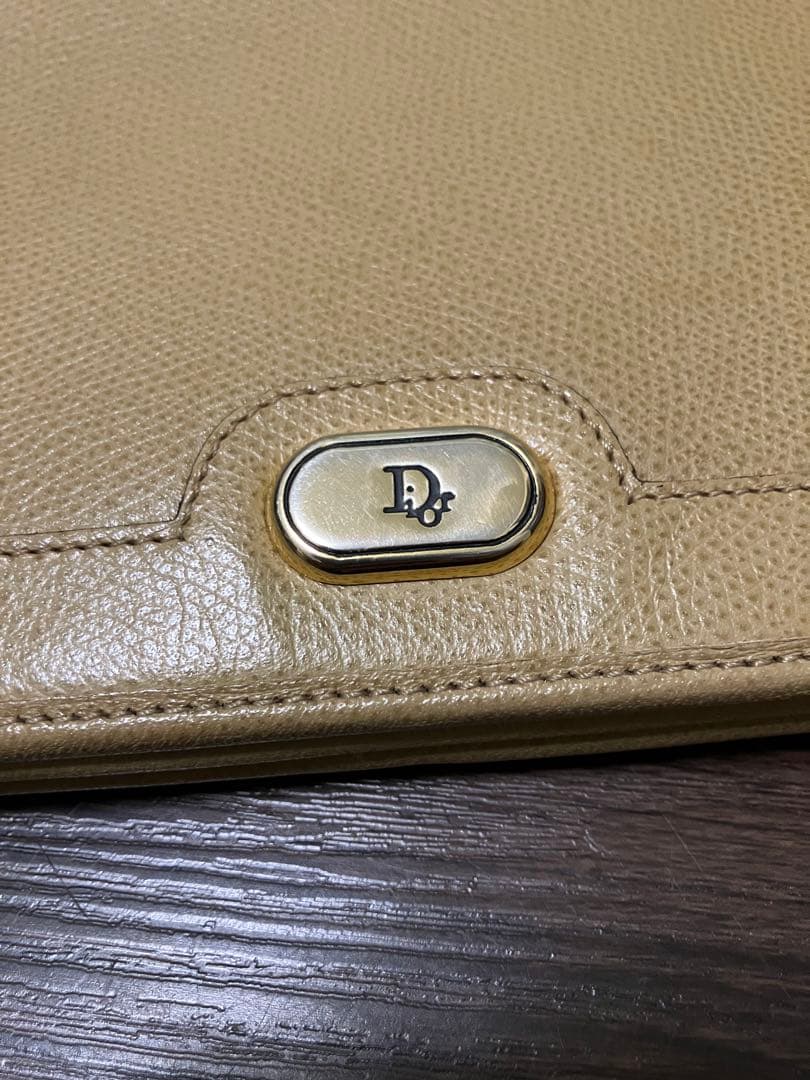 Christian Diorパーティバッグ ベージュ ビンテージ 総柄 チェーン