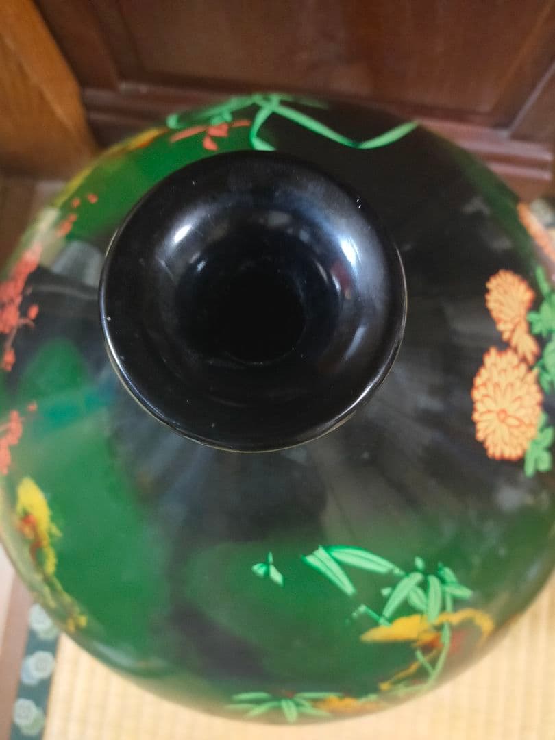 究極の逸品 『九谷焼 佐野慧成 』火の壺 花壺 華道 大壺 大きなサイズ