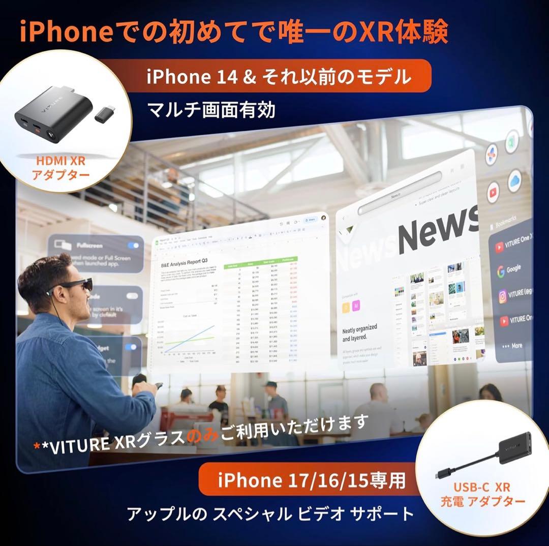 【最終価格】HDMI XR アダプター iPhone 14 &以前モデル対応
