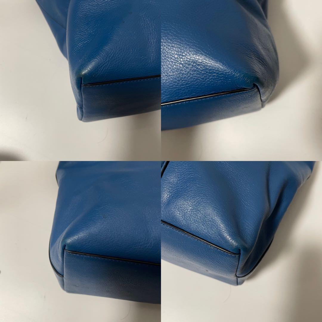 ✨良品✨　coach ビジネスバッグ　トートバッグ　　レザー　ブルー