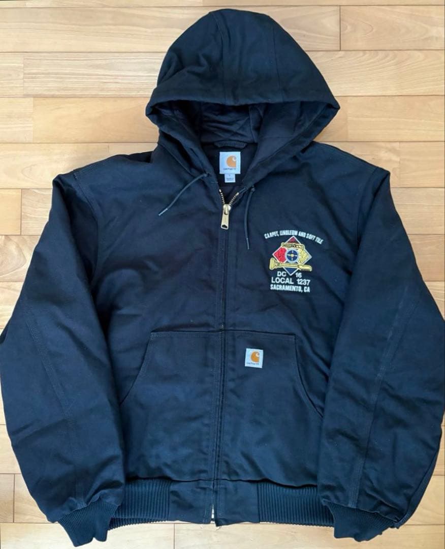 ふ*ん様 完品Carhartt アクティブジャケット黒 L 企業系sacrame