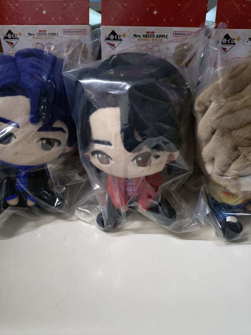 ミセスグリーンアップル　一番くじ　A賞　ぬいぐるみマスコット　3点セット