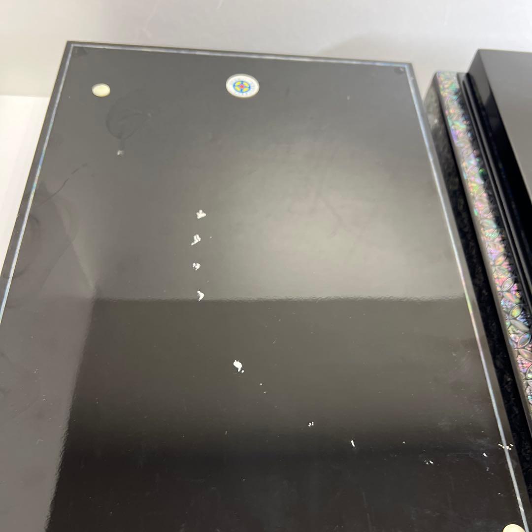 朝鮮美術　極上螺鈿大文庫　約39×30×11.5㎝ 東Y7-1104③トヒトコ