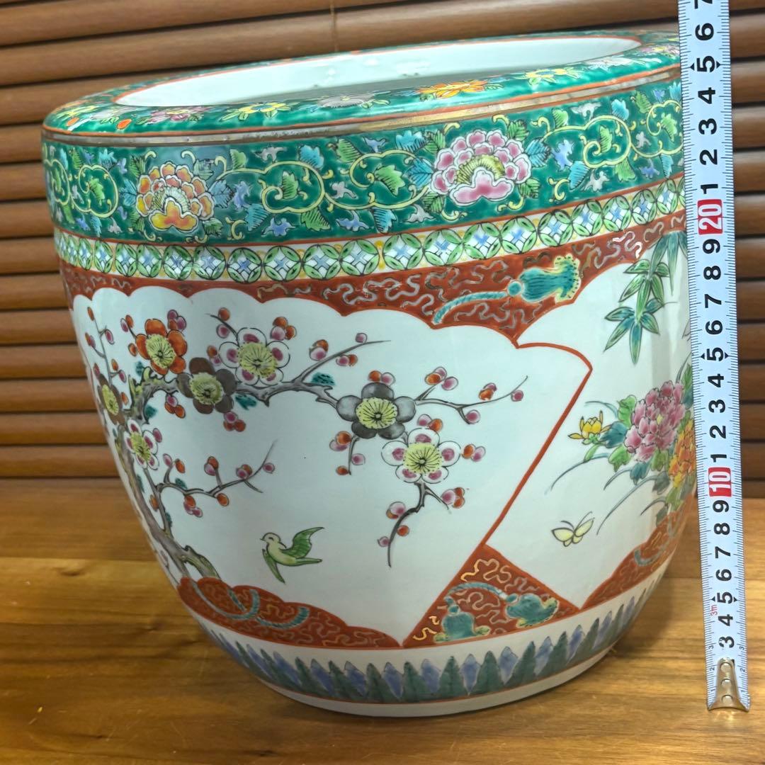 古伊万里◎赤絵火鉢　￼