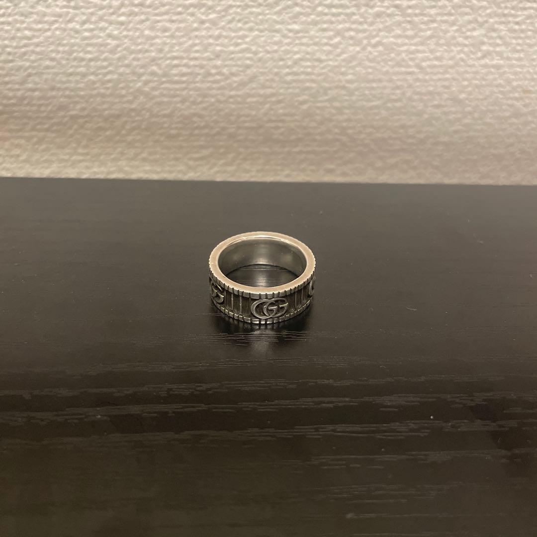 GUCCI指輪リング　18号　マーモント　ストライプ　925