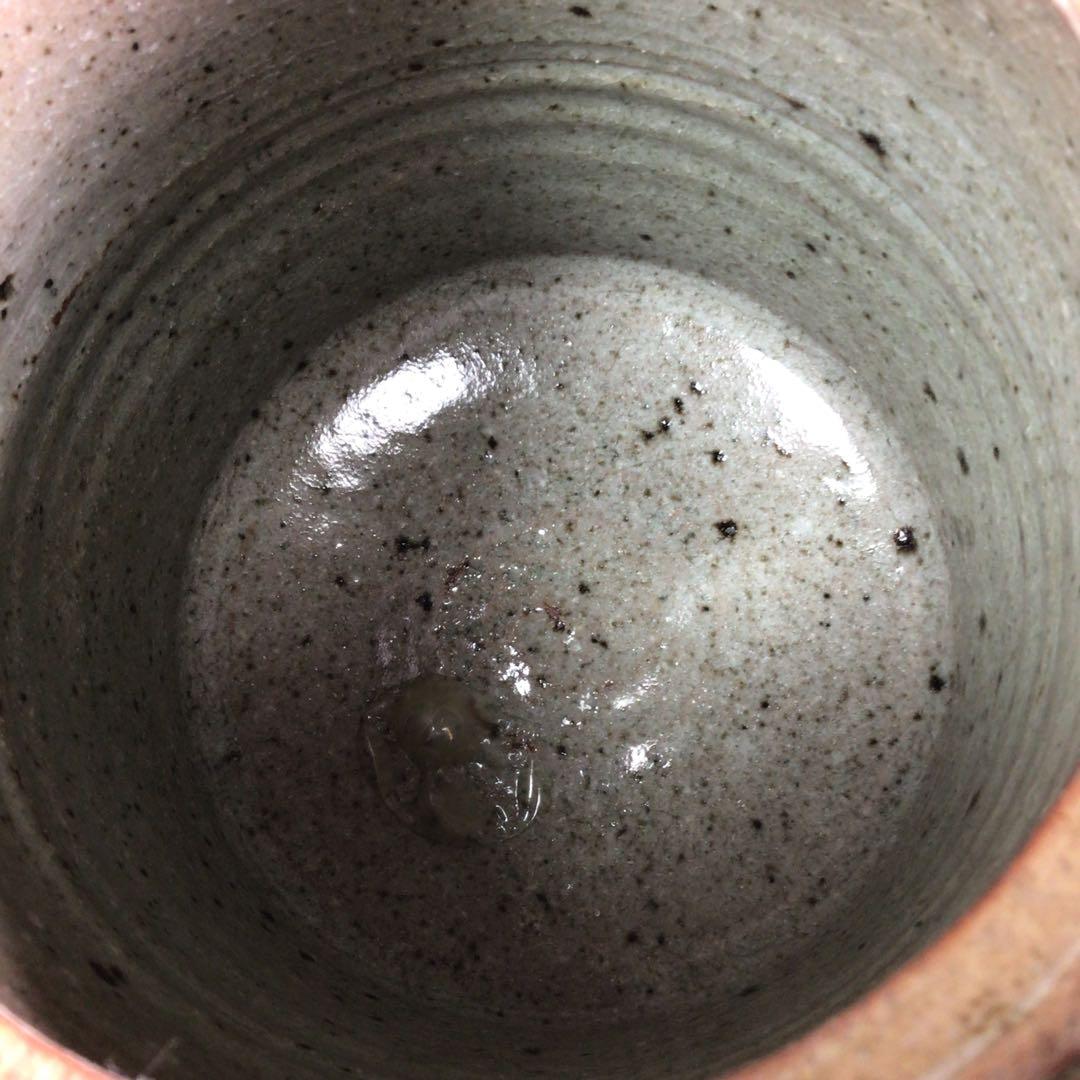 Ｒ４７４　水指　『四代　中野陶痴造』『絵唐津』『一重口水指』　共箱　茶道具