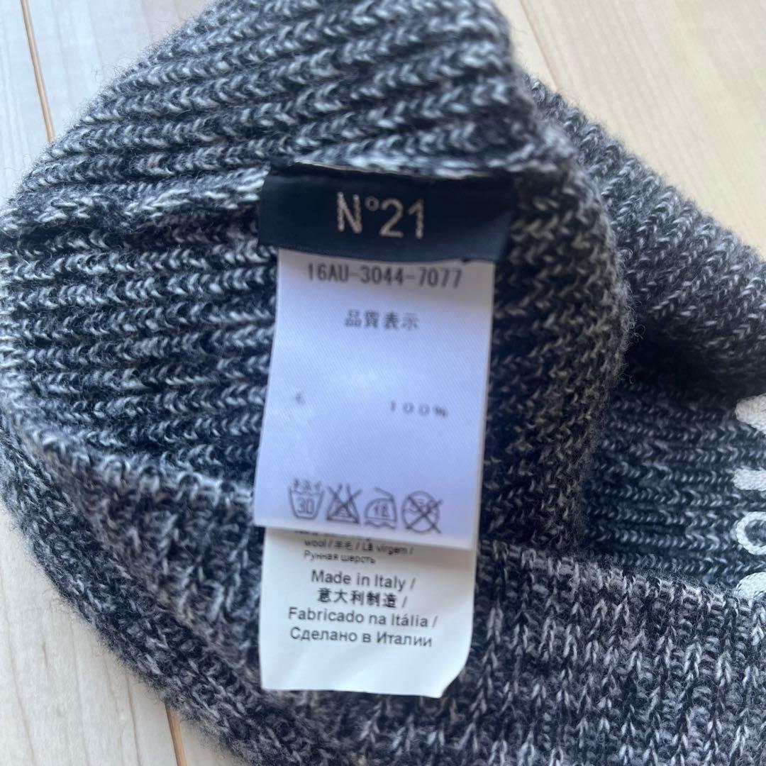 N°21 ヌメロヴェントゥーノ ロゴビーニー　ニット帽