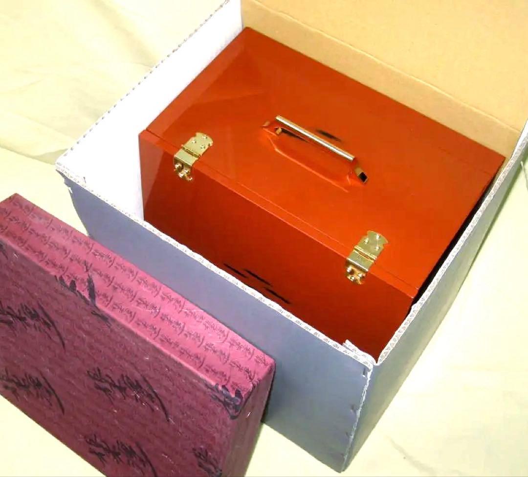 根来塗 メイクボックス 大 鏡台 　紀州塗り　コスメボックス