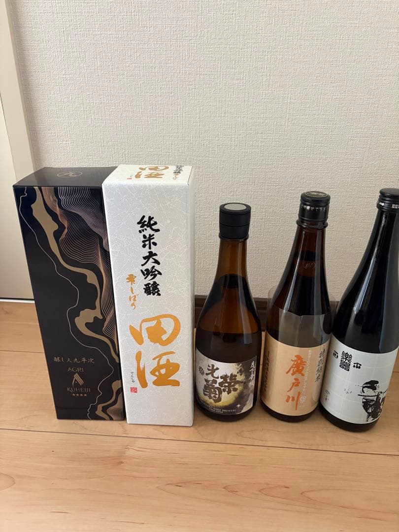 楽器正宗　廣戸川 特別純米　光栄菊　月下無頼　田酒 純米大吟醸 雫しぼり いのね