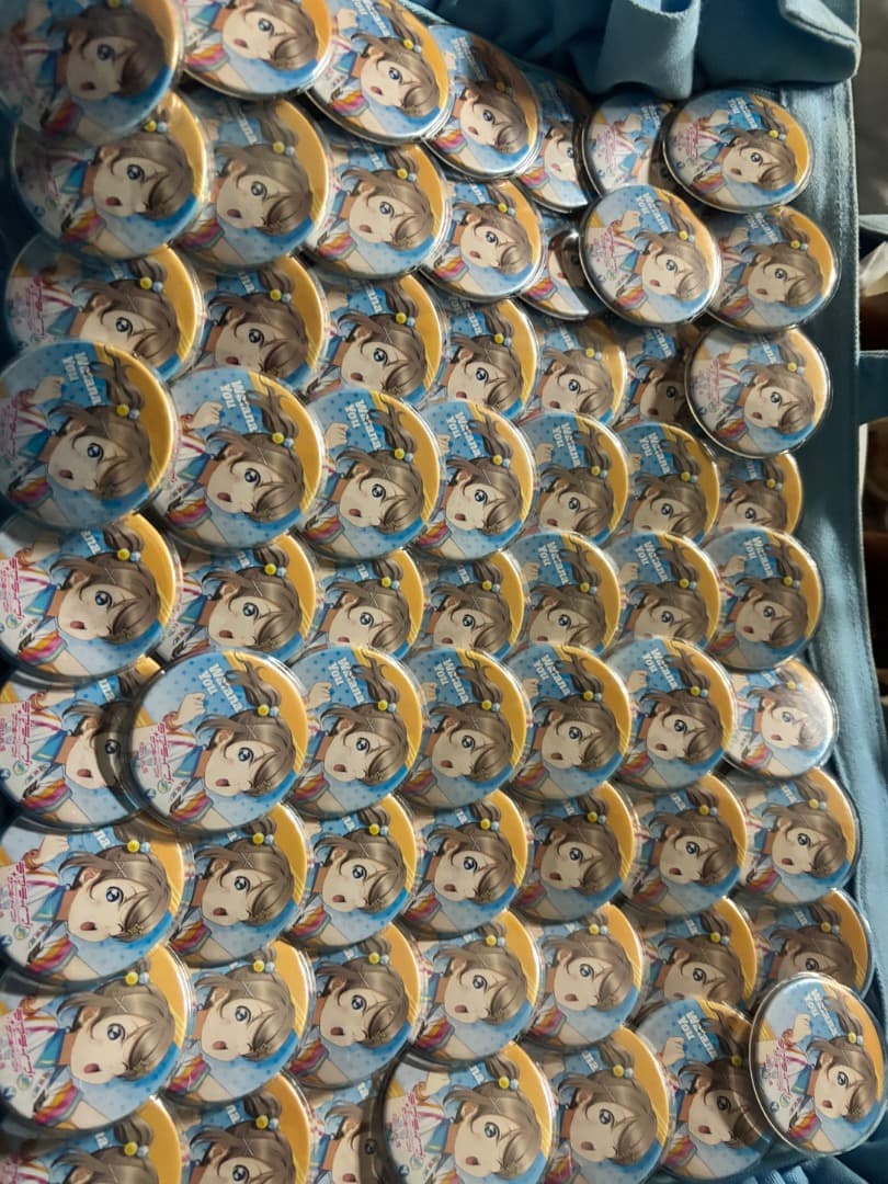 も*️様 Aqours 渡辺曜 1stユニットライブ 缶バッジ A3