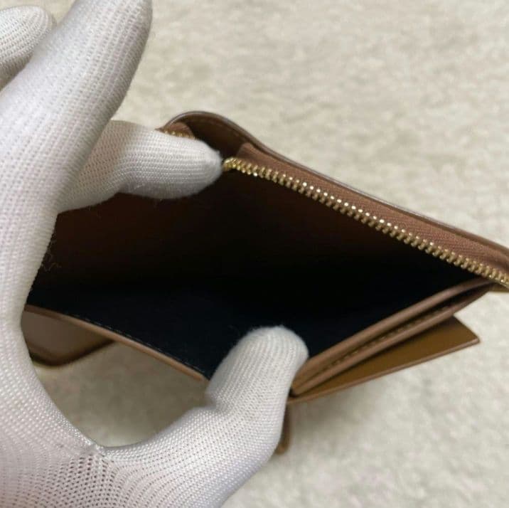 JIL SANDER　ジルサンダー　ブラウン　折り財布　極美品‼️