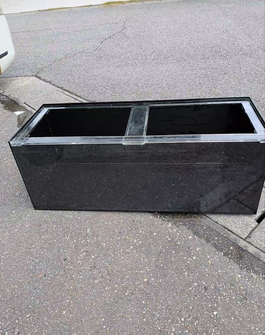 綺麗な1200×450×450　4面ブラックアクリル水槽 フルセットです！！