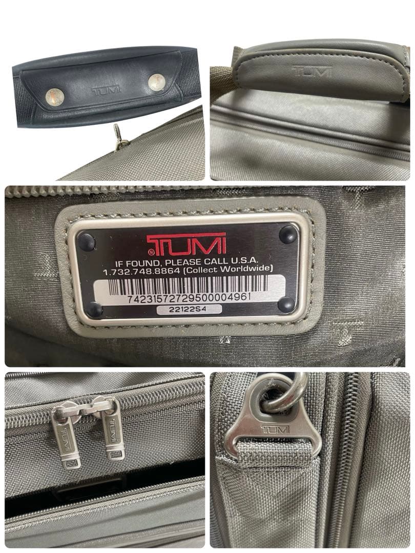 トゥミ　TUMI ビジネス旅行バッグ　希少品　大谷用　グレー　ショルダーバッグ